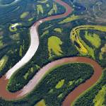 The Kuskokwim River is pictured. (Photo by Peter Griffith/NASA)
