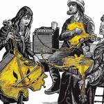 Artwork by Eric Bealer, seen here, and his wife, Pam, will be featured at Alaska Robotics Gallery as part of first Friday in April. (Sitka Conservation Society photo)