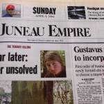 The front page of the Juneau Empire on April 4, 2004. (Mark Sabbatini/Juneau Empire)