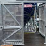 A security gate installed at Harris Harbor is scheduled to be locked from 10 p.m. to 5 a.m. daily starting in early May, with access to boaters provided by key fobs or other means. (City and Borough of Juneau photo)