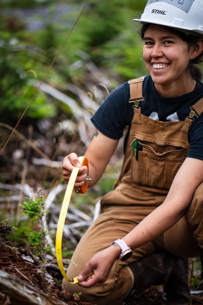 Yajaira Ponce-Moran served as the leader of an Alaska Youth Stewards Crew on Prince of Wales Island in 2023. (Photo by Bethany Sonsini Goodrich)