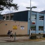 Students leave the Marie Drake Building, which houses local alternative education offerings including the HomeBRIDGE correspondence program, on April 4. (Mark Sabbatini / Juneau Empire file photo)