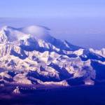 Denali stands at 20,310 feet as seen from a commercial flight between Anchorage and Fairbanks. (Photo by Ned Rozell)
