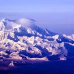 Denali stands at 20,310 feet as seen from a commercial flight between Anchorage and Fairbanks. (Photo by Ned Rozell)