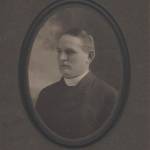 A portrait of Father Edward Howard Brown, the Jesuit priest who organized volunteers in 1906 to begin constructing the switchback trail up Mount Roberts. The trail was completed in 1908 and for many years was known as Father Browns Trail. (Photo courtesy Archdiocese of Anchorage-Juneau Archives)