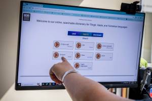 A new online dictionary features Lingít, X̱aad Kíl, Shmalgyack and English. (Mircea Brown / Courtesy of Sealaska Heritage Institute)