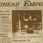 The front page of the Juneau Empire on May 9, 1984. (Mark Sabbatini / Juneau Empire)