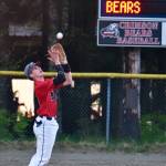 Juneau-Douglas High School: Yadaa.at Kalés Lamar Blatnick catches a fly ball for an out in center field. (Klas Stolpe / For the Juneau Empire)