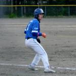 Thunder Mountain High Schools Kaeden Quinto leads off third base. (Klas Stolpe / For the Juneau Empire)