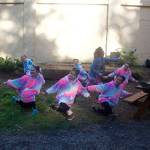 Juneau Dance Theater members rehearse for the outdoor production of A Midsummer Nights Dream at the Treadwell Mine Office on June 7, 2022. Several performances of the play Pride and Prejudice are scheduled at the location this summer as part of the Fourth Annual Alaska Theater Festival. (Mark Sabbatini / Juneau Empire file photo)