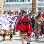 The Taku River Tlingit dance group. (Jasz Garrett / Juneau Empire)