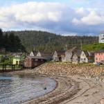 A section of Angoon along the coast is seen on June 14. Angoon was destroyed by the U.S. Navy in 1882; here is where they first pulled up to shore. (Jasz Garrett / Juneau Empire)