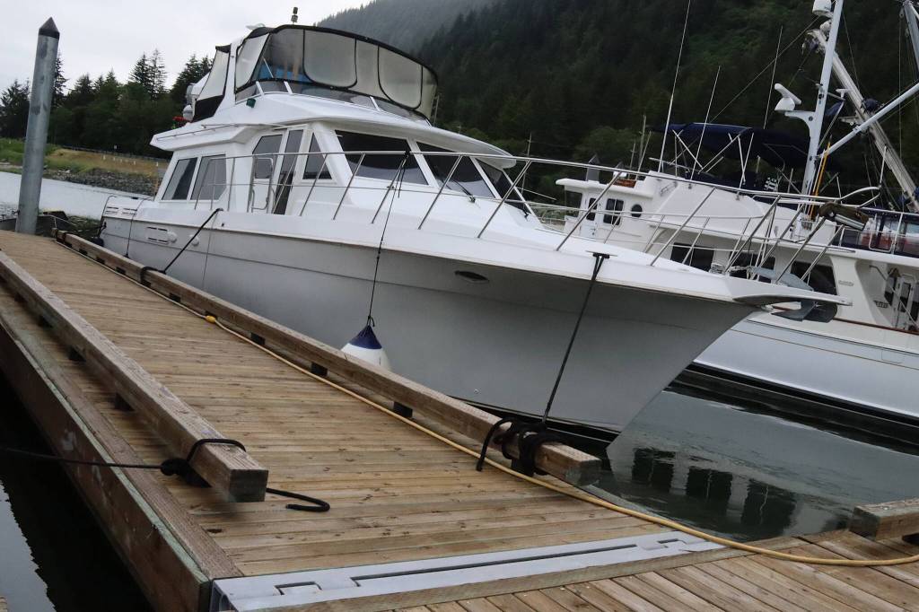 Boats dock Monday at the longer fingers that are part of a newly completed stage of reconstruction at Aurora Harbor. (Mark Sabbatini / Juneau Empire)