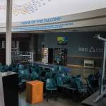 Furniture at Thunder Mountain High School marked as surplus on Monday. (Jasz Garrett / Juneau Empire)