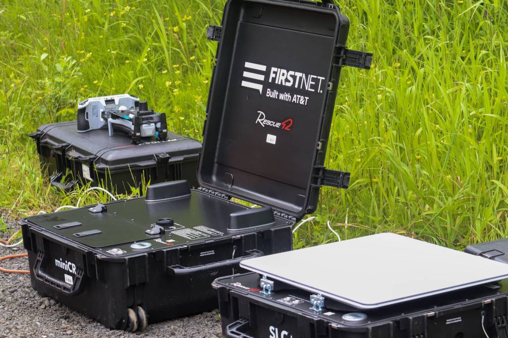 FirstNet is a nationwide wireless communications network designed for first responders. Its a public-private partnership between the federal government and AT&T, offering exclusive access to features and applications tailored for emergency responders. (Jasz Garrett / Juneau Empire)