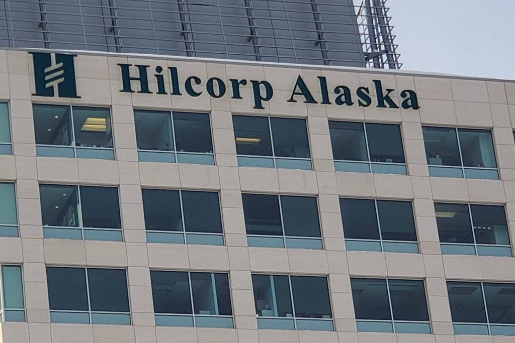 Hilcorps Alaska headquarters in Midtown Anchorage are seen on Feb. 7. The company, now a dominant operator in Alaska, announced it has struck a deal to expand its North Slope holdings by buying Enis Alaska assets. (Yereth Rosen/Alaska Beacon)