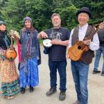 Photo courtesy of Elle Z Rox
The Renegade band plays together at the Masters Faire on Saturday.
