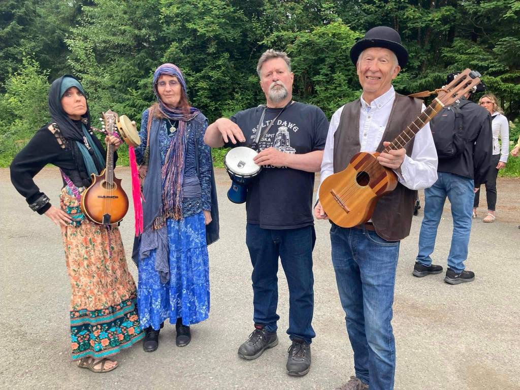 Photo courtesy of Elle Z Rox
The Renegade band plays together at the Masters Faire on Saturday.