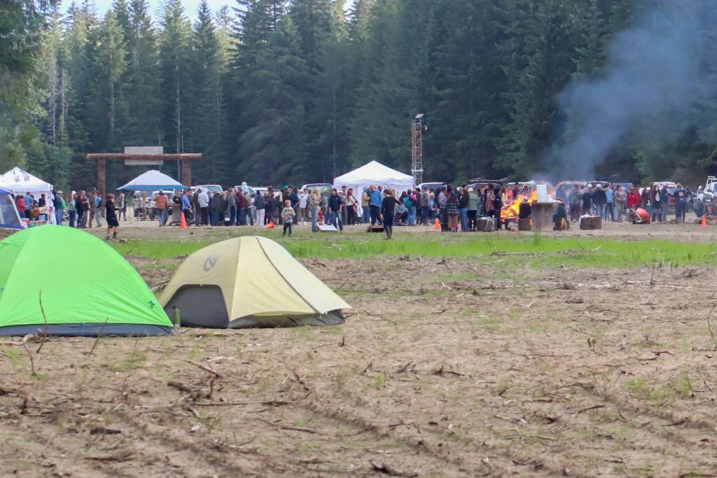 Concert-goers had the opportunity to camp out at Burning Pines in Gustavus. (Jasz Garrett / Juneau Empire)