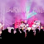 The Gustavus band Cross Sound performs at the second annual Burning Pines rock concert in Gustavus on Saturday. (Jasz Garrett / Juneau Empire)