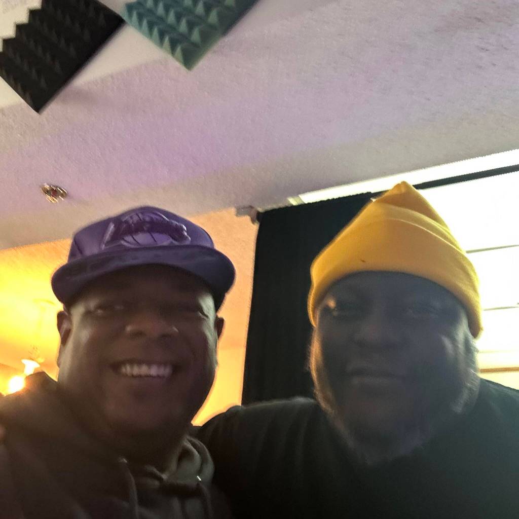 Lance Mitchell and Killah Priest together on Dec. 22, 2023. (Photo courtesy of Lance Mitchell)