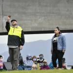 Theater Alaska performers Bostin Christopher, left, and Erin Tripp perform a short play in front of an audience during the first annual Climate Fair for a Cool Planet at Mayor Bill Overstreet Park on Saturday, Aug. 14, 2021. (Peter Segall / Juneau Empire file photo)