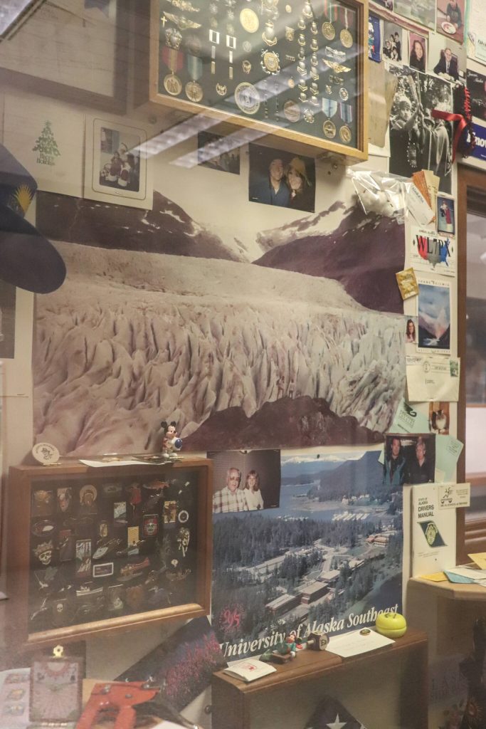 Inside the time capsule shows where the Mendenhall Glacier was in 1994. A study published this year found the Juneau Icefield is melting twice as quickly as it did before 2010 and nearly five times as fast as the 1980s. (Jasz Garrett / Juneau Empire)