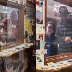 Left: Michael Orelove points out to his grandniece, Violet, items inside the 1994 Juneau Time Capsule at the Hurff Ackerman Saunders Federal Building on Friday, Aug. 9, 2019. Right: Five years later, Jonathon Turlove, Michaels son, does the same with Violet. (Credits: Michael Penn/Juneau Empire file photo; Jasz Garrett/Juneau Empire)