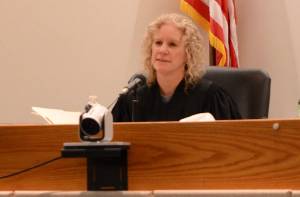 Alaska Supreme Court Justice Jennifer Henderson is seen on Thursday, Feb. 8, 2024, in Juneau. Alaskas Supreme Court will likely soon have three female and two male justices, making it majority-women for the first time. (James Brooks/Alaska Beacon)