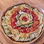 A prepared ratatouille tart ready to serve. (Photo by Patty Schied)