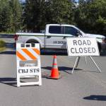 U.S. Forest Service staff closed Skaters Cabin Road and evacuated the Mendenhall Campgrounds Sunday evening following the release of water from Suicide Basin. (Jasz Garrett / Juneau Empire)