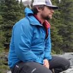 Phillip Wilson listens to Dan Mann talk about the surges of Black Rapids Glacier at a military training site south of Delta Junction. (Photo by Ned Rozell)
