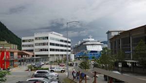 People explore downtown Juneau on July 26, 2024. (Laurie Craig / Juneau Empire file photo)