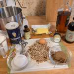 Preparing to make bourbon pecan cookies. (Photo by Patty Schied)