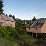 Structures in Petersburg settled by Norwegian fishermen in the 1800s to fish for salmon, crab and halibut, Aug. 16, 2024. Over the last few years, the $6 billion Alaskan wild seafood market has been ensnared in a mix of geopolitics, macroeconomics, changing ocean temperatures and post-Covid whiplash that piled on top of long-building vulnerabilities in the business model. (Ash Adams/The New York Times)