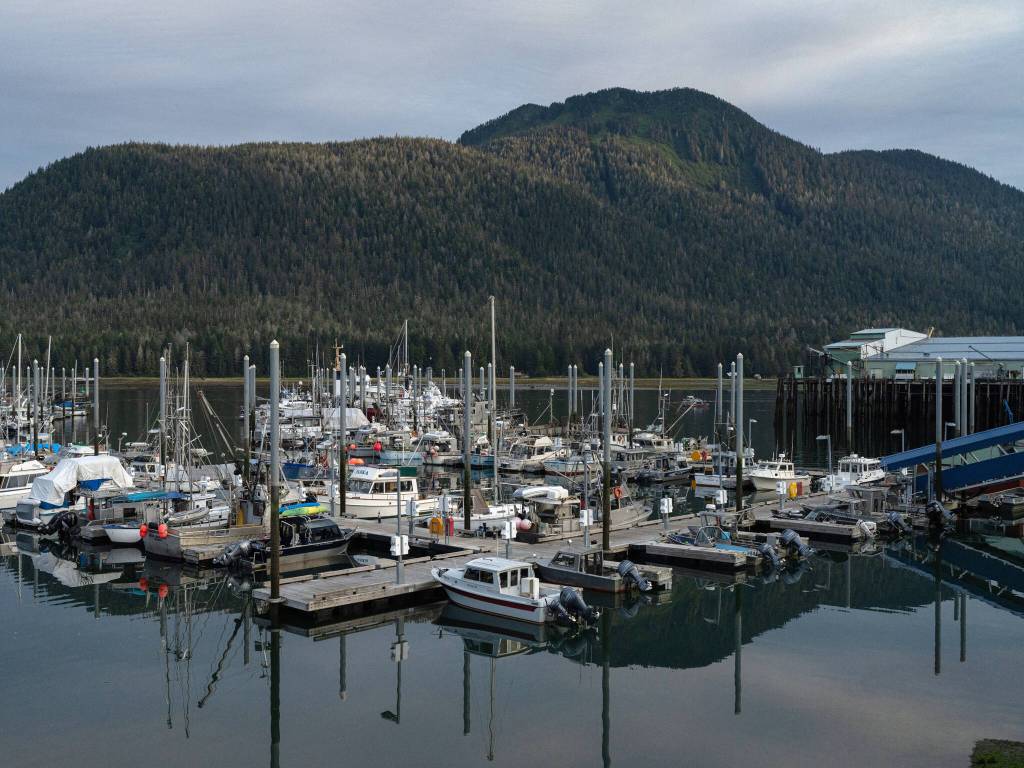 One of the harbors in Petersburg where the sustaining industry is fishing, Aug. 17, 2024. Over the last few years, the $6 billion Alaskan wild seafood market has been ensnared in a mix of geopolitics, macroeconomics, changing ocean temperatures and post-Covid whiplash that piled on top of long-building vulnerabilities in the business model. (Ash Adams/The New York Times)