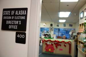 The Alaska Division of Elections directors office in Juneau on Nov. 22, 2022. (Mark Sabbatini / Juneau Empire file photo)