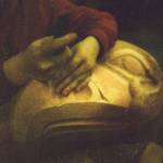 In Jon Rowan Jr.s Klawock carving studio, his apprentice Lea Armour carves an eagle at the top of a totem dedicated to remembering missing and murdered Indigenous relatives. (Photo by Addy Mallott)