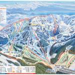 A map of Eaglecrest Ski Area, with the Black Bear chairlift on the left half of the mountain. (City and Borough of Juneau image)
