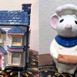 Cookie jars in the shape of a house and a mouse are among the more than 100 vintage jars being being sold as a benefit on Saturday, Oct. 26, at Holy Trinity Episcopal Church. (Photos by Bill Andrews)