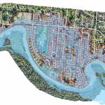 A map shows properties within a proposed Local Improvement District whose owners could be charged nearly $8,000 each for the installation of a semi-permanent levee to protect the area from floods. (City and Borough of Juneau map)