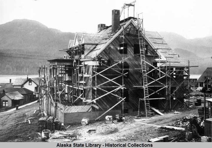 The executive mansion under construction in 1912. (ASL-P439-7/34)