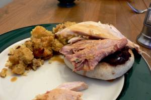 One of countless classic combinations possible with Thanksgiving leftovers. (Stu Spivack / CC BY-SA 2.0)