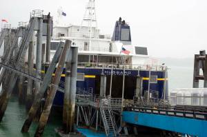 Mark Sabbatini / Juneau Empire file photo
The Hubbard state ferry docks at the Alaska Marine Highway System terminal in Auke Bay on Monday, June 26.