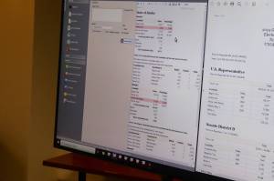 Ranked choice votes in Alaskas U.S. House race are tallied Wednesday, Nov. 20, at the state Division of Elections office. (Mark Sabbatini / Juneau Empire file photo)