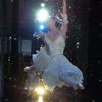 Oregon Ballet Theatre principal dancer Daniela DeLoe performs a grand jete to open the snowflakes dance in the Land Of Snow during a performance of George Balanchines The Nutcracker. DeLoe, from Las Vegas, Nevada, has been with the OBT company since 2002. (Photo by Klas Stople)