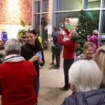 Members of the Home Health and Hospice program at Bartlett Regional Hospital, and family members of people whove been in such programs, gather for Light Up a Life community celebration Friday evening at the hospital. (Mark Sabbatini / Juneau Empire)