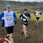 Smokin Old Geezers runner Steve Ricci races at the USATF National Club Cross Country Championships on Saturday at University Place, Washington. (Photo courtesy S.O.G.)