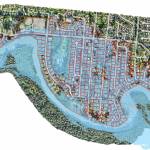 A map shows properties within a proposed Local Improvement District whose owners could be charged nearly $8,000 each for the installation of a semi-permanent levee to protect the area from floods. (City and Borough of Juneau map)