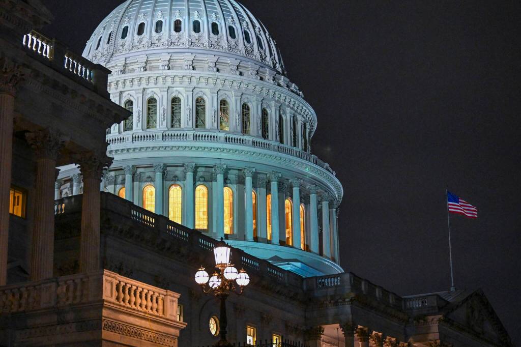 The U.S. Capitol on Wednesday. Funding for the federal government will lapse at 8:01 p.m. Alaska time on Friday if no deal is reached. (Kenny Holston/The New York Times)